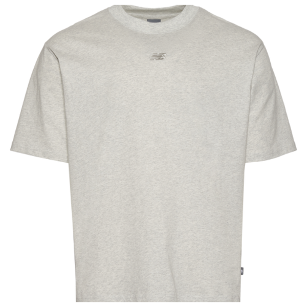 New Balance Men's Oversized Center Chest Emblem Tonal T-Shirt - Grey