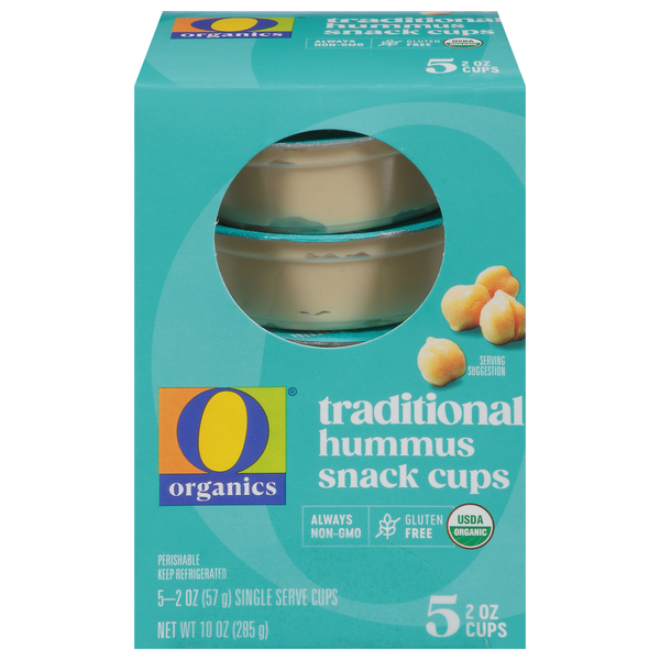 O Organics Snack Cups, Hummus, Traditional