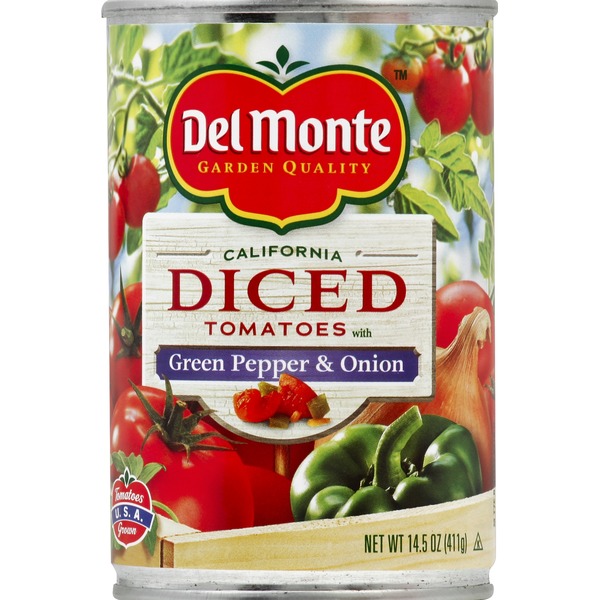 Del Monte Diced Tomatoes with Green Peppers & Onions (14.5 oz) from