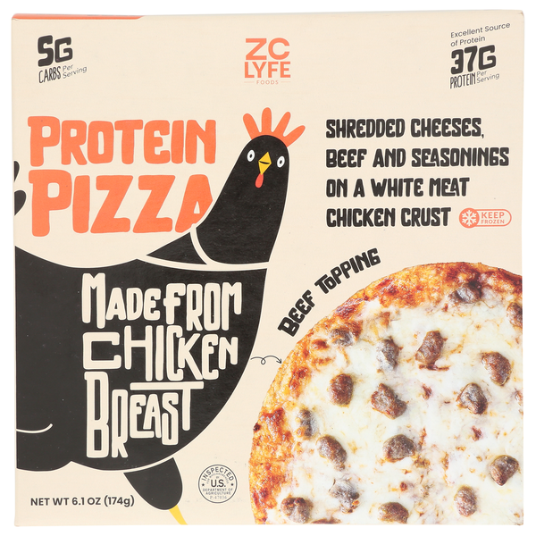 Zc Lyfe Foods Beef Topping Pizza Same-Day Delivery or Pickup
