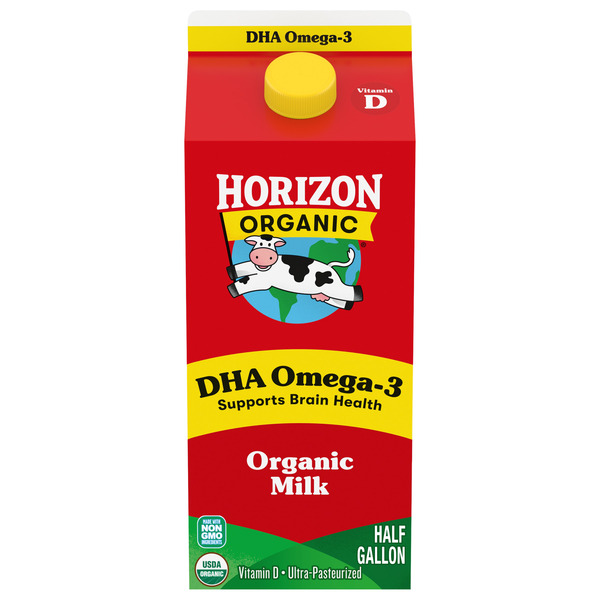 Horizon Organic Vitamin D DHA Omega 3 Organic Milk