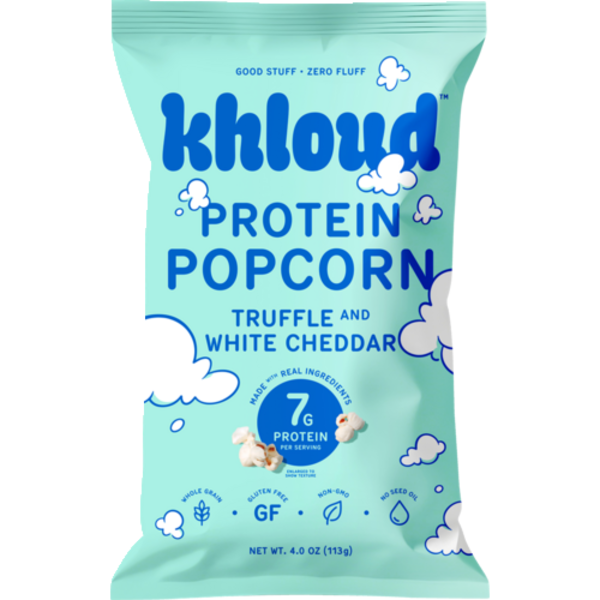 Khloud Popcorn Truffle And White Cheddar Protein Popcorn
