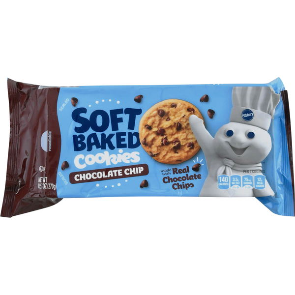 Pillsbury Cookies, Chocolate Chip, Soft Baked Same-Day Delivery or