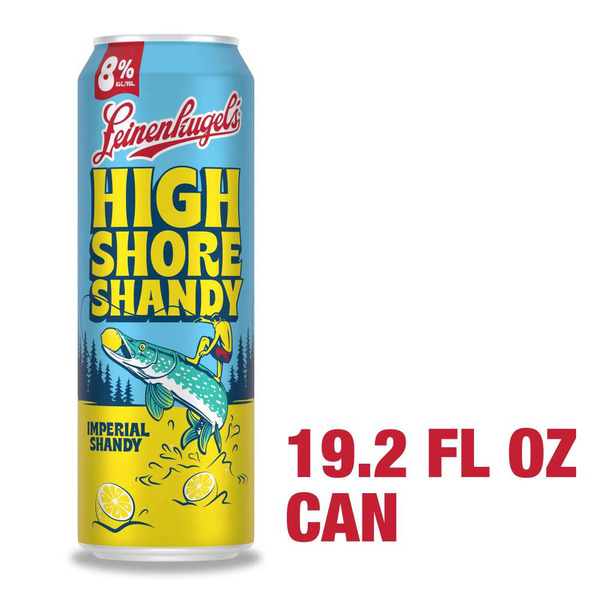 Leinenkugel's High Shore Shandy Beer, 1, 19.2-oz beer cans, 8% ABV