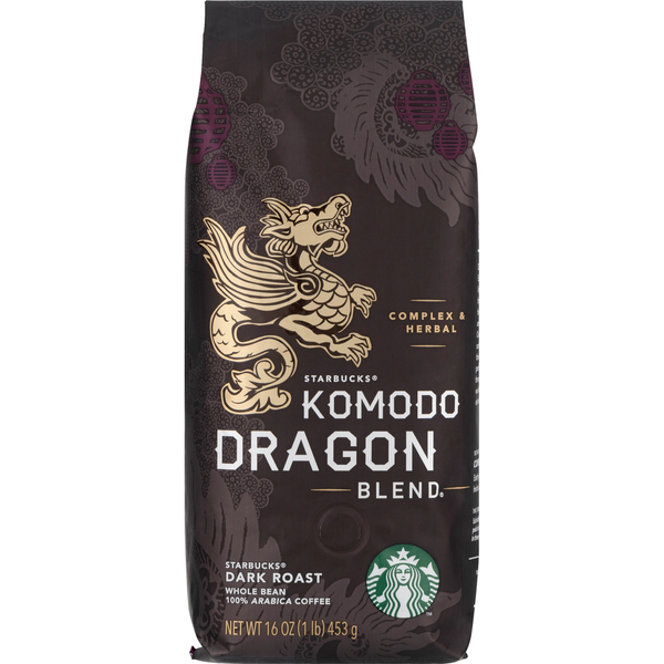 Starbucks Coffee, Whole Bean, Dark Roast, Komodo Dragon