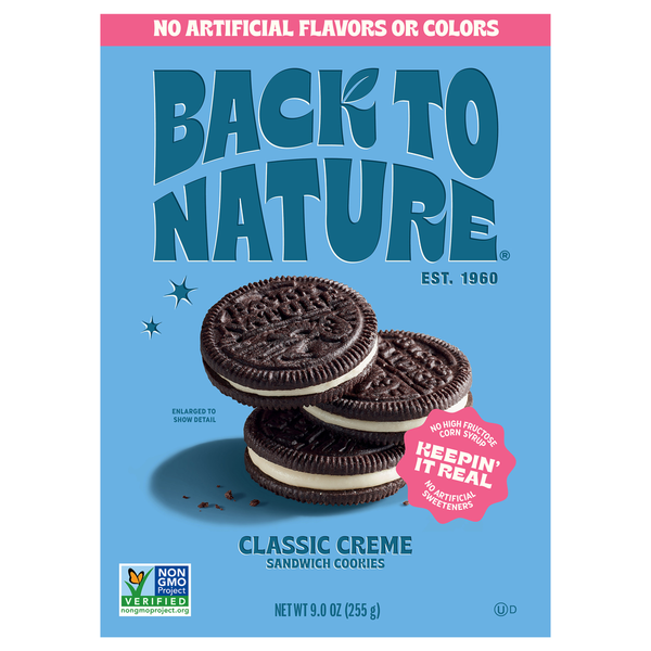 Back to Nature Classic Creme Sandwich Cookies Same-Day Delivery or