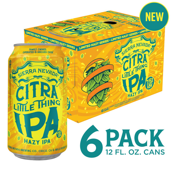 Sierra Nevada Citra Little Thing Hazy IPA Craft Beer 6 Pack 12oz