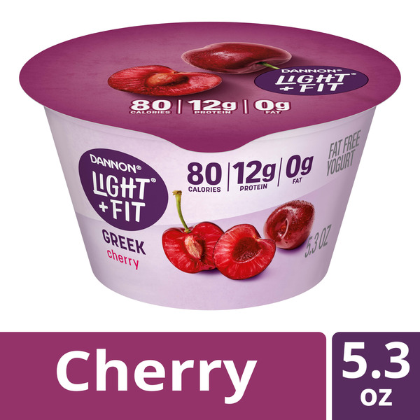 Dannon Light + Fit Dannon Light + Fit Cherry Greek Fat Free Yogurt
