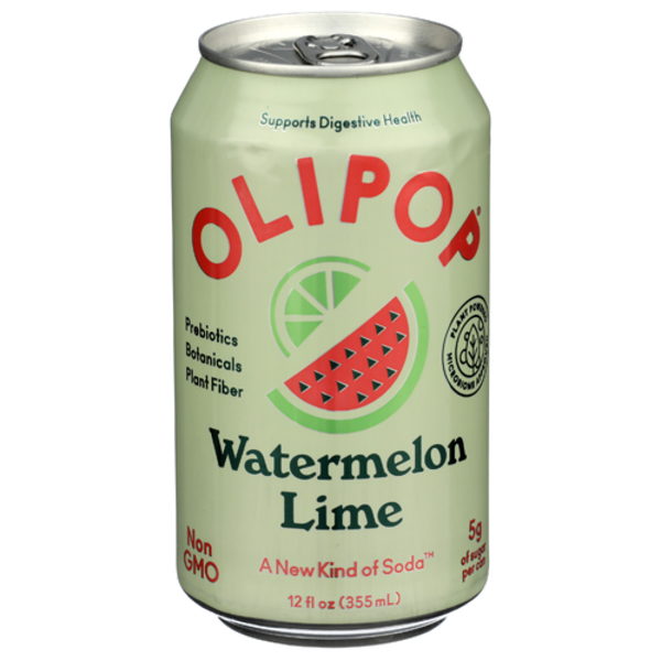 Olipop Watermelon Lime Prebiotic Sparkling Tonic