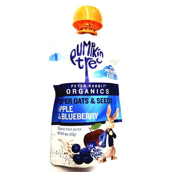 Puree Tree Pumpkin Tree Organic Super Oats & Seeds Apple & Blueberry Fruit Puree ...