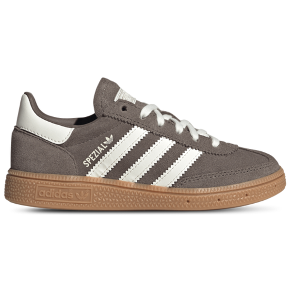 adidas Girls' Handball Spezial Preschool Basketball Shoes, Size 13 - Earth Strata/Off White/Gum