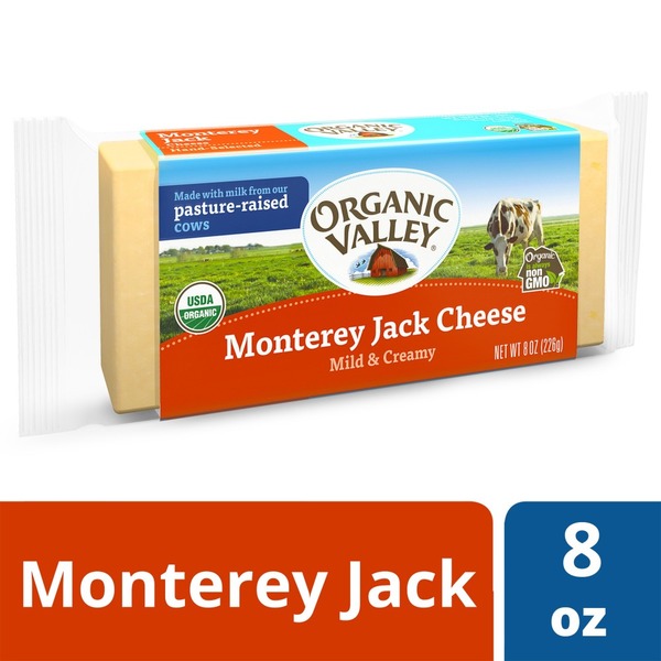 Organic Valley Organic Monterey Jack Cheese Block (8 oz) Instacart