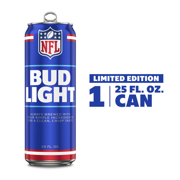 Bud Light American Lager Beer 25 Fl Oz Can Same-Day Delivery or