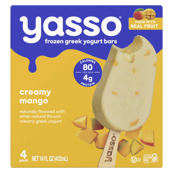 Yasso Frozen Greek Yogurt Bars Creamy Mango Same-Day Delivery