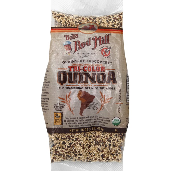 Bob's Red Mill Quinoa, TriColor, Organic Whole Grain (16 oz) Instacart