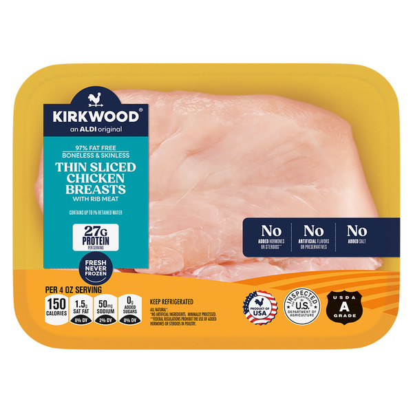 Kirkwood Fresh Thin Sliced Chicken Breasts