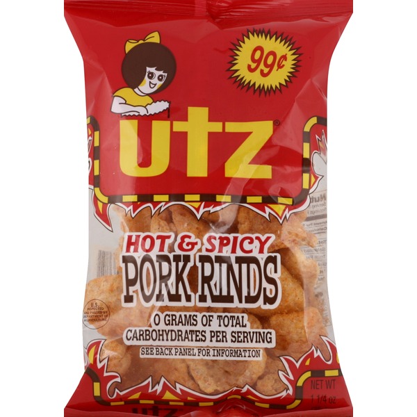 Utz Pork Rinds Hot & Spicy (1.25 oz) Instacart