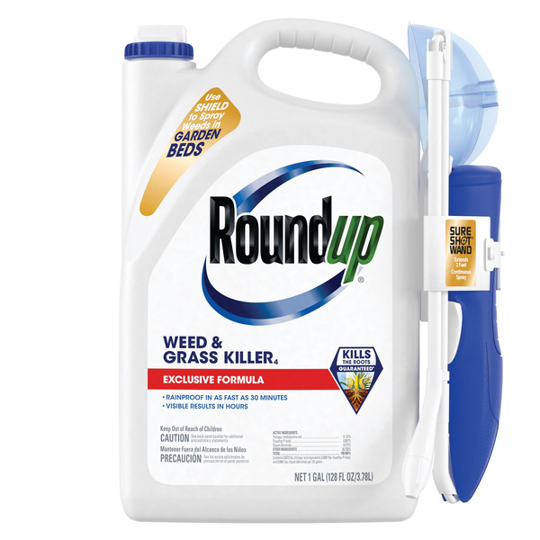 Roundup Weed Grass Killer4 with Sure Shot Wand 1 -Gallon Ready to Use Weed and Grass Killer