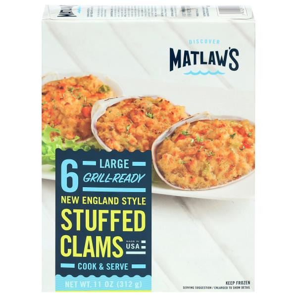 Matlaw's New England Style Gourmet Large Stuffed Clams Same-Day ...
