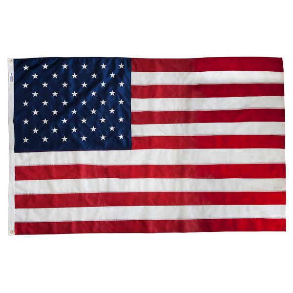 Valley Forge 6.17-ft W x 4.08-ft H American Embroidered Flag