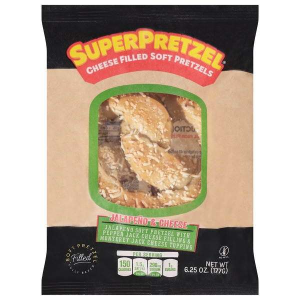 SUPERPRETZEL Jalapeno & Cheese Pretzels Same-Day Delivery or