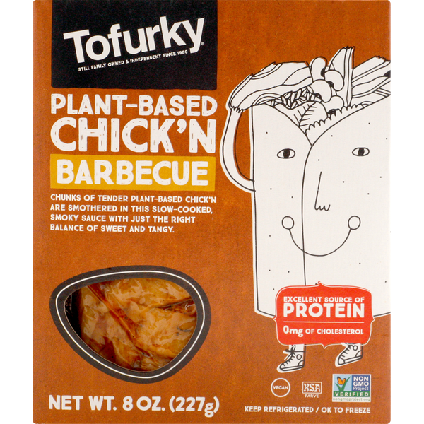 Tofurky Chick'n, Slow Roasted, BBQ Style (8 oz) from Rainbow Grocery