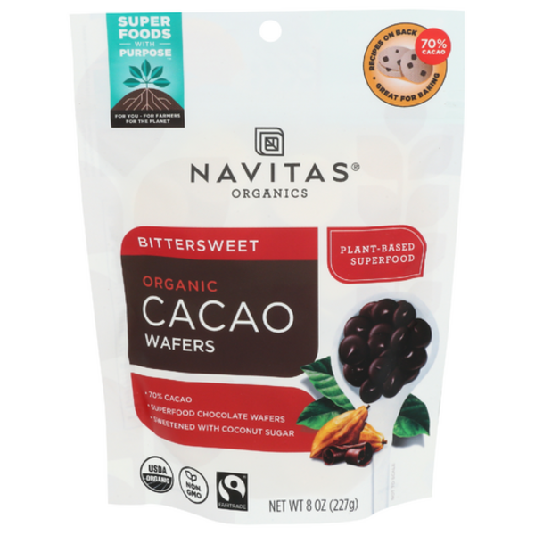 Navitas Organics Organic Bittersweet Cacao Wafers