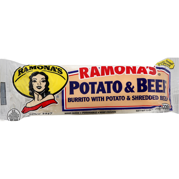 Ramona's Burrito, Potato & Beef