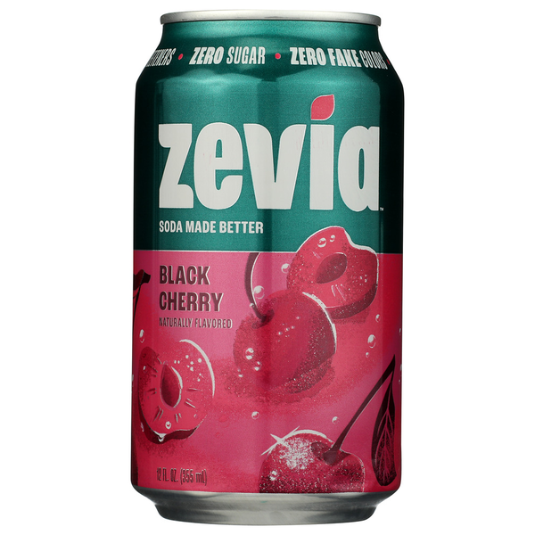 Zevia Zero Sugar Black Cherry 12 Pack Same-Day Delivery or Pickup