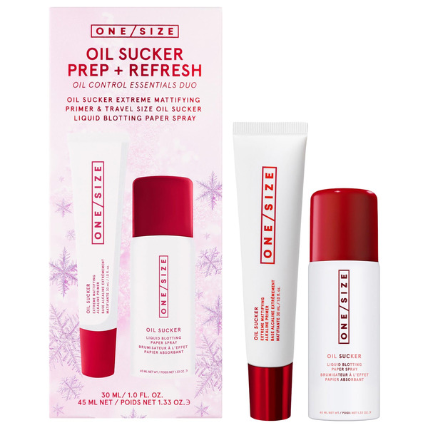 ONE/SIZE by Patrick Starrr Oil Sucker Prep & Refresh Mattifying Duo
