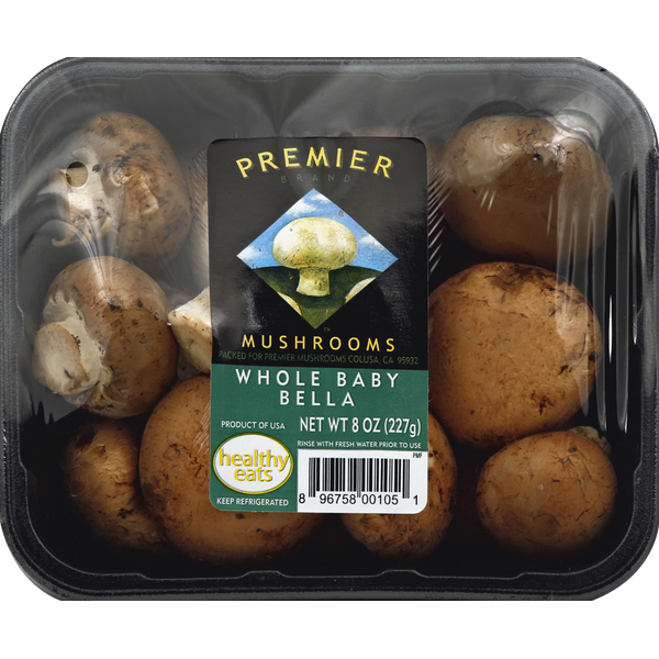 Premier Mushrooms Mushrooms, Baby Bella, Whole