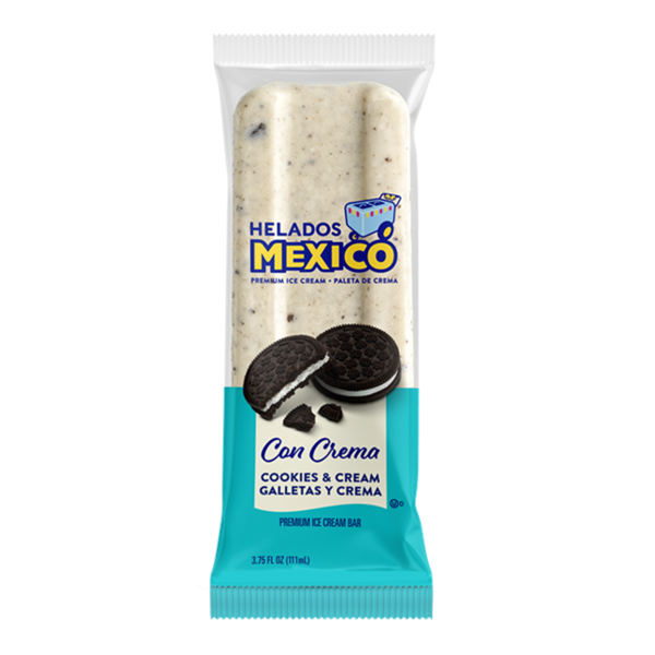 Helados Mexico Cookies & Cream Ice Cream Bar Paleta