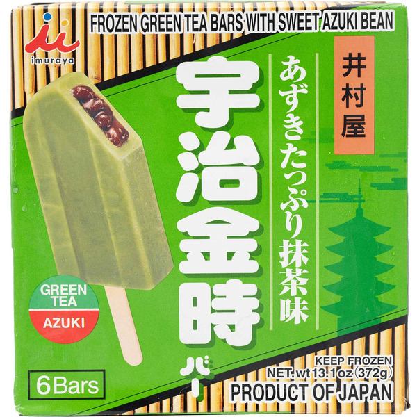Imuraya Matcha Uji Kintoki Frozen Green Tea Bars With Adzuki Bean Filling
