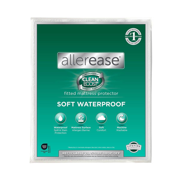 Allerease Queen Perfect Protection Waterproof Mattress Protector -