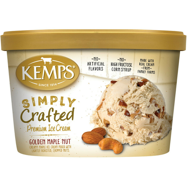 Kemps Simply Crafted Premium Ice Cream, Golden Maple Nut Same-Day