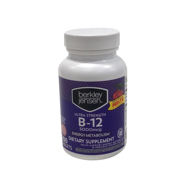 Berkley Jensen UltraStrength 5,000mcg Vitamin B12 Tablets (250 ct