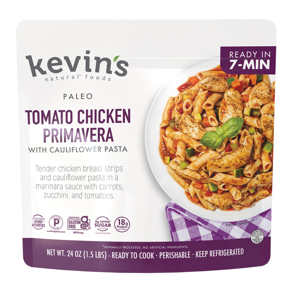 Kevin's Natural Foods Tomato Chicken Primavera With Cauliflower Pasta