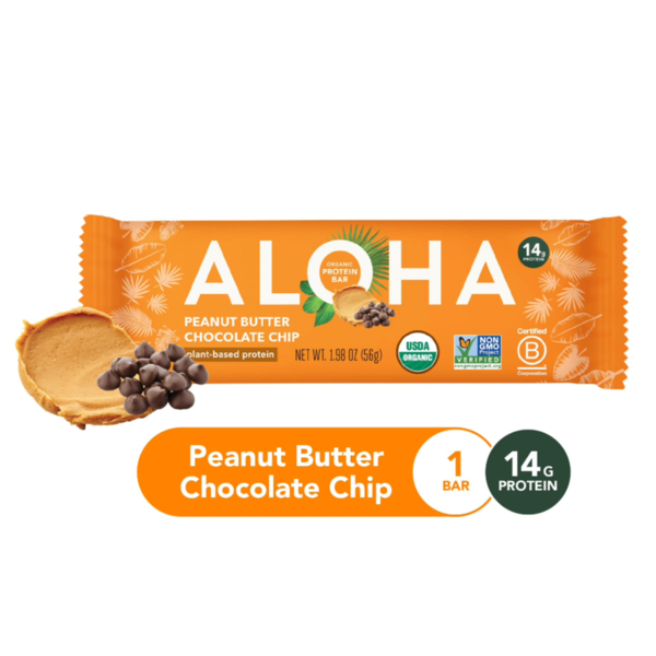 Aloha Protein Bar, Organic, Peanut Butter Chocolate Chip Same-Day