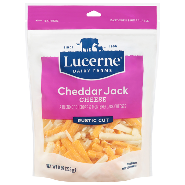 Lucerne Rustic Cut Cheddar Jack Cheese