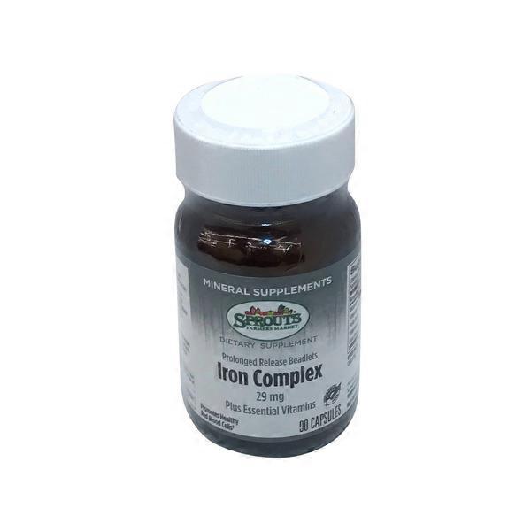 Sprouts Iron Complex 29 Mg Prolonged Release Beadlets Caplets (90 ct) from Sprouts Farmers