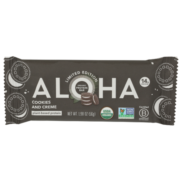 Aloha Organic Cookies And Cream Plant-Based Protein Bar Same-Day