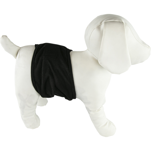 Play On Dog Male Washable Wrap, Small - Black & Blue