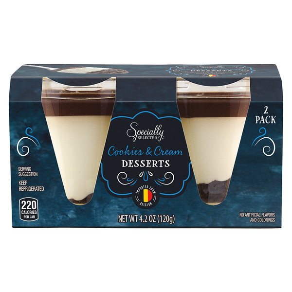 Specially Selected Cookies and Cream Mousse Cups