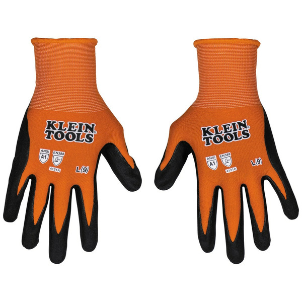 Klein Tools Knit Dipped Gloves, Cut Level A1, Touchscreen, Large, 1-Pair