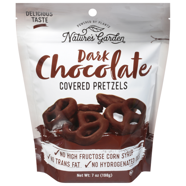 Nature's Garden Covered Pretzels, Dark Chocolate Same-Day Delivery