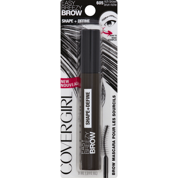 CoverGirl Easy Breezy Shape + Define Brow Mascara 605 Rich Brown (0.3