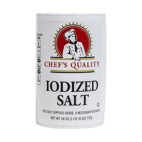 Chef's Quality - Iodized Salt - 26 oz