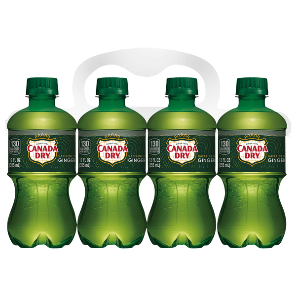 Canada Dry Ginger Ale Soda, 12 fl oz bottles, 8 pack Same-Day