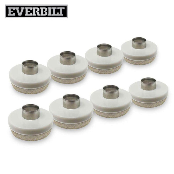 Everbilt 1 In. Beige Round Felt Nail-on Furniture Glides For Floor Protection (8-pack)