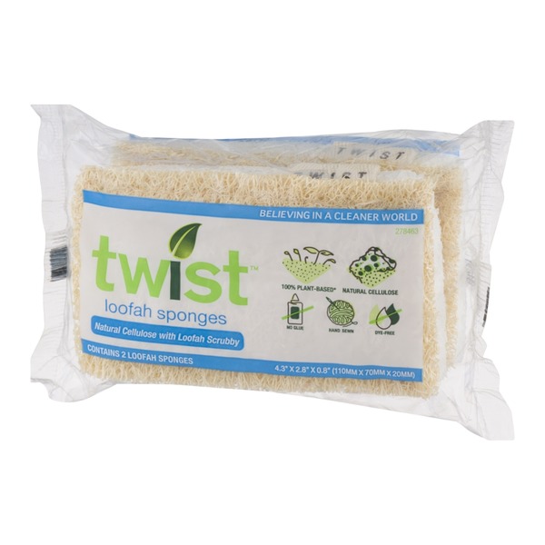Twist Loofah Sponges - 2 CT